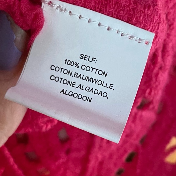 NWT Pink Shavonne Crochet Lace Top - Picture 10 of 14